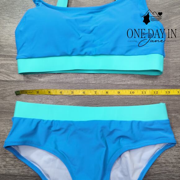 Adisputent Crop Bikini Swimsuit Size S - Picture 3 of 5